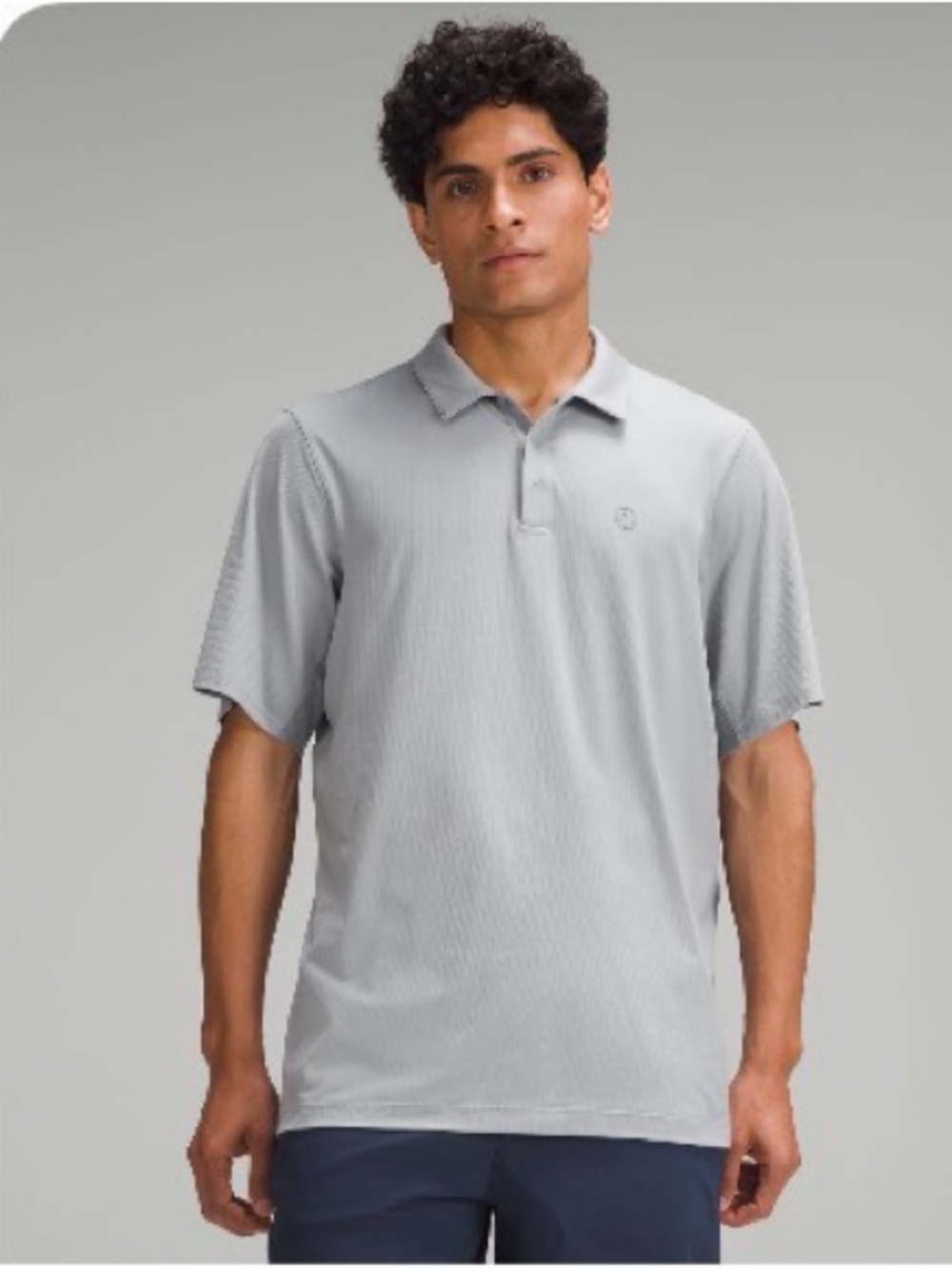 lululemon athletica Light Gray Men's Polo